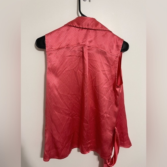 100% Silk Wrap Blouse | Polka Dot |‎ Size 8 - Picture 2 of 5